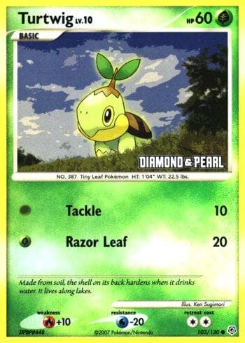 Carta Turtwig (103/012) do set Liga BR — BKC08 — Pokémon TCG | Bynx