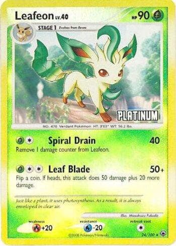 Carta Leafeon (24/012) do set Liga BR — BKC09 — Pokémon TCG | Bynx