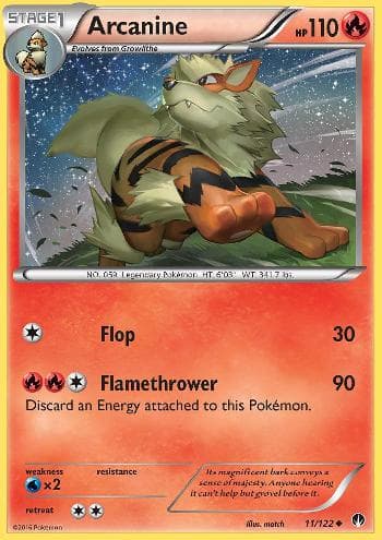 Carta Arcanine (11/122) do set Turbo Colisão — Pokémon TCG | Bynx
