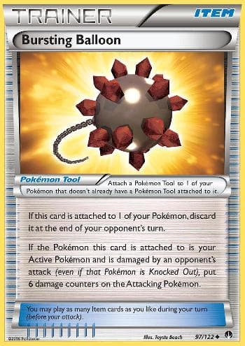 Carta Bursting Balloon (97/122) do set Turbo Colisão — Pokémon TCG | Bynx