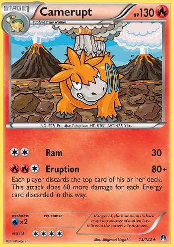Carta Camerupt (13/122) do set Turbo Colisão — Pokémon TCG | Bynx
