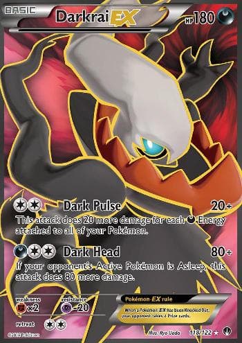 Carta Darkrai-EX (118/122) do set Turbo Colisão — Pokémon TCG | Bynx