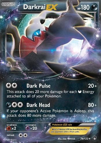 Carta Darkrai-EX (74/122) do set Turbo Colisão — Pokémon TCG | Bynx
