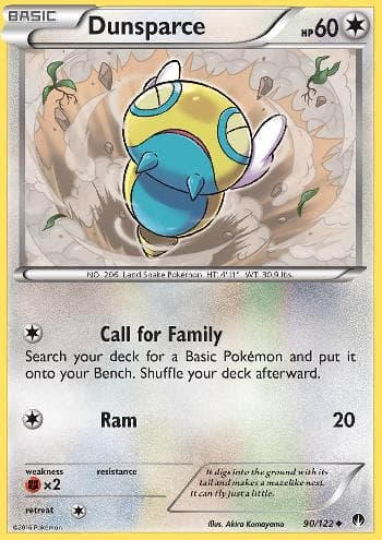 Carta Dunsparce (90/122) do set Turbo Colisão — Pokémon TCG | Bynx