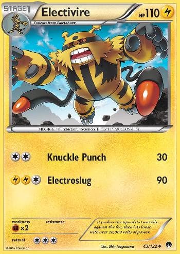 Carta Electivire (43/122) do set Turbo Colisão — Pokémon TCG | Bynx