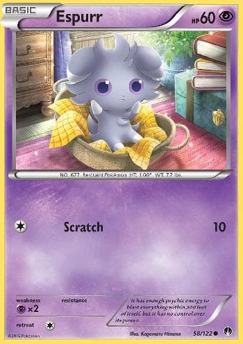 Carta Espurr (58/122) do set Turbo Colisão — Pokémon TCG | Bynx