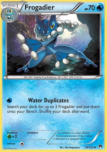Carta Frogadier (39/122) do set Turbo Colisão — Pokémon TCG | Bynx