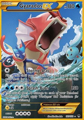 Carta Gyarados-EX (123/122) do set Turbo Colisão — Pokémon TCG | Bynx