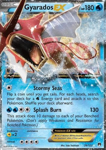 Carta Gyarados-EX (26/122) do set Turbo Colisão — Pokémon TCG | Bynx