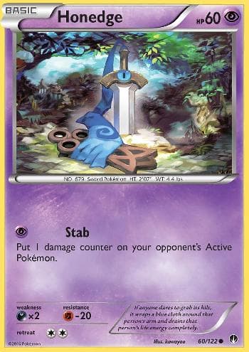 Carta Honedge (60/122) do set Turbo Colisão — Pokémon TCG | Bynx