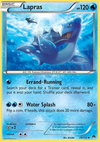 Carta Lapras (28/122) do set Turbo Colisão — Pokémon TCG | Bynx