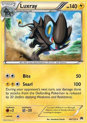 Carta Luxray (46/122) do set Turbo Colisão — Pokémon TCG | Bynx