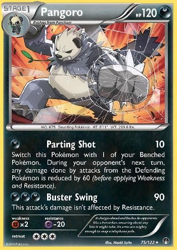Carta Pangoro (75/122) do set Turbo Colisão — Pokémon TCG | Bynx