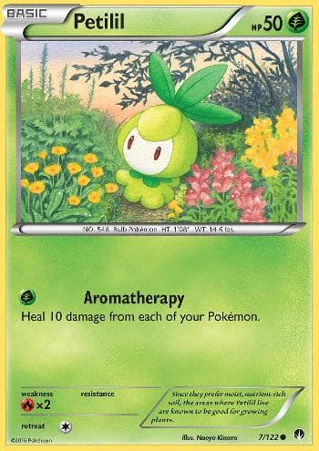 Carta Petilil (7/122) do set Turbo Colisão — Pokémon TCG | Bynx