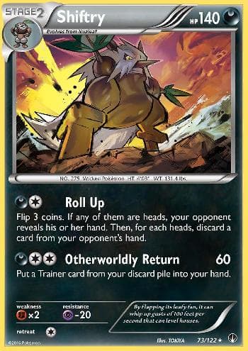 Carta Shiftry (73/122) do set Turbo Colisão — Pokémon TCG | Bynx