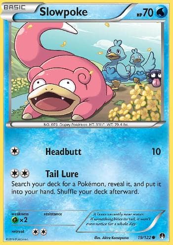 Carta Slowpoke (19/122) do set Turbo Colisão — Pokémon TCG | Bynx