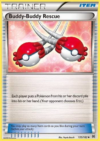 Carta Buddy-Buddy Rescue (135/162) do set Turbo Revolução — Pokémon TCG | Bynx