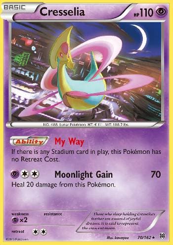 Carta Cresselia (70/162) do set Turbo Revolução — Pokémon TCG | Bynx