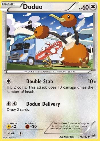 Carta Doduo (116/162) do set Turbo Revolução — Pokémon TCG | Bynx