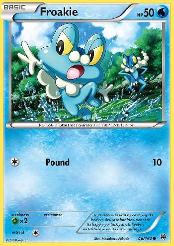 Carta Froakie (46/162) do set Turbo Revolução — Pokémon TCG | Bynx