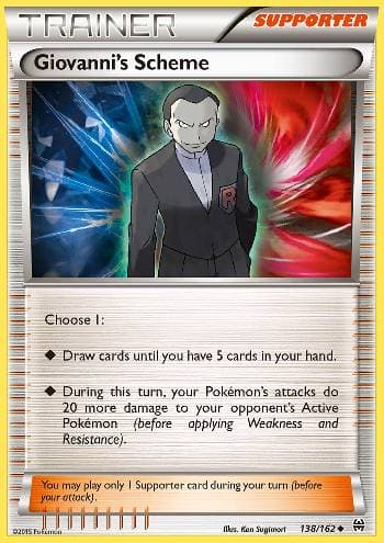 Carta Giovanni's Scheme (138/162) do set Turbo Revolução — Pokémon TCG | Bynx