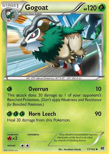 Carta Gogoat (17/162) do set Turbo Revolução — Pokémon TCG | Bynx