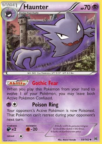 Carta Haunter (59/162) do set Turbo Revolução — Pokémon TCG | Bynx