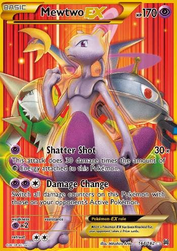 Carta Mewtwo-EX (164/162) do set Turbo Revolução — Pokémon TCG | Bynx