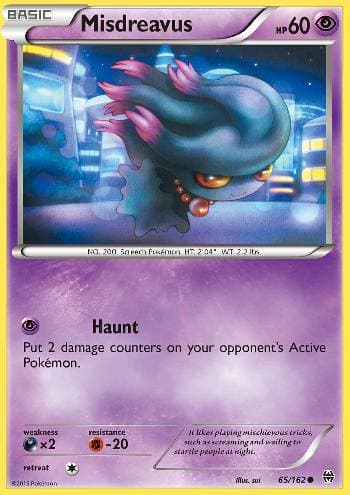 Carta Misdreavus (65/162) do set Turbo Revolução — Pokémon TCG | Bynx