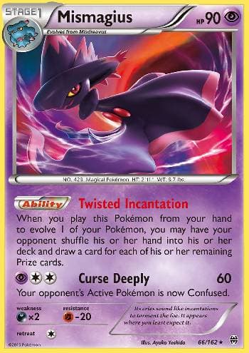 Carta Mismagius (66/162) do set Turbo Revolução — Pokémon TCG | Bynx