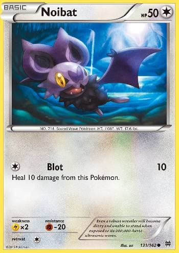 Carta Noibat (131/162) do set Turbo Revolução — Pokémon TCG | Bynx