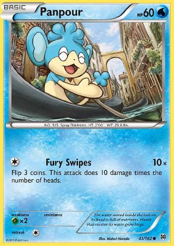 Carta Panpour (41/162) do set Turbo Revolução — Pokémon TCG | Bynx