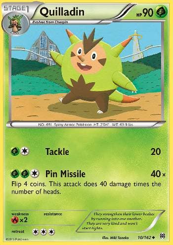 Carta Quilladin (10/162) do set Turbo Revolução — Pokémon TCG | Bynx