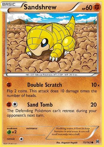 Carta Sandshrew (75/162) do set Turbo Revolução — Pokémon TCG | Bynx