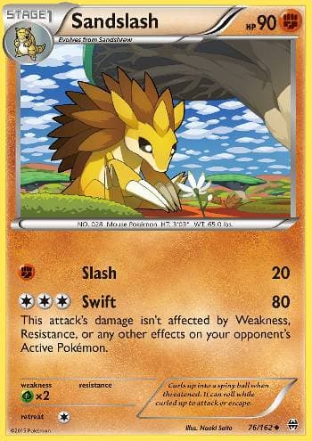 Carta Sandslash (76/162) do set Turbo Revolução — Pokémon TCG | Bynx