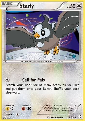 Carta Starly (125/162) do set Turbo Revolução — Pokémon TCG | Bynx