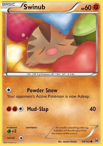 Carta Swinub (80/162) do set Turbo Revolução — Pokémon TCG | Bynx