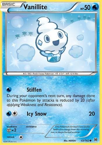 Carta Vanillite (43/162) do set Turbo Revolução — Pokémon TCG | Bynx