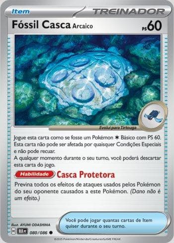 Carta Antique Cover Fossil (080/086) do set Liga BR — BLK — Pokémon TCG | Bynx