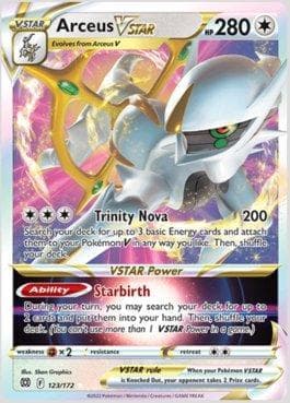 Carta Arceus-VSTAR (123/172) do set Astros Cintilantes — Pokémon TCG | Bynx