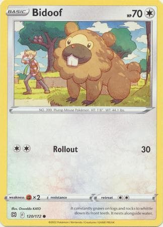 Carta Bidoof (120/172) do set Astros Cintilantes — Pokémon TCG | Bynx