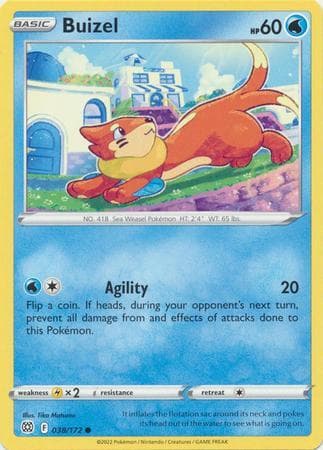 Carta Buizel (38/172) do set Astros Cintilantes — Pokémon TCG | Bynx
