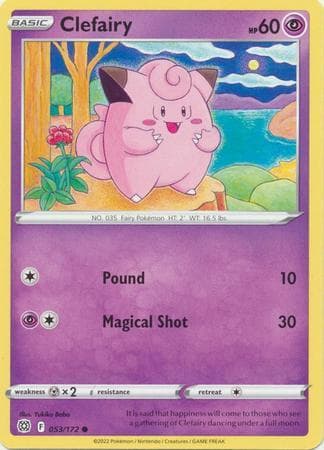 Carta Clefairy (53/172) do set Astros Cintilantes — Pokémon TCG | Bynx