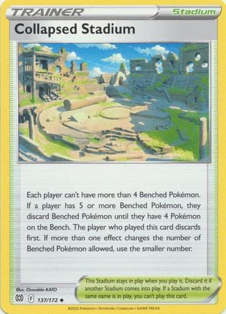 Carta Collapsed Stadium (137/172) do set Astros Cintilantes — Pokémon TCG | Bynx