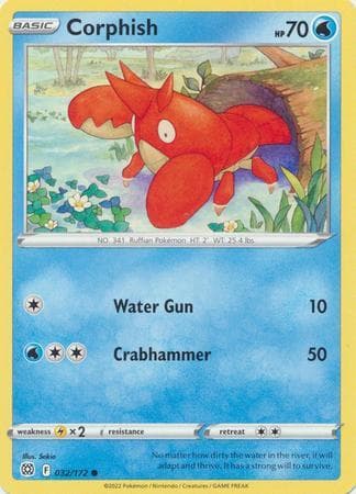 Carta Corphish (32/172) do set Astros Cintilantes — Pokémon TCG | Bynx