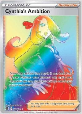 Carta Cynthia's Ambition (178/172) do set Astros Cintilantes — Pokémon TCG | Bynx