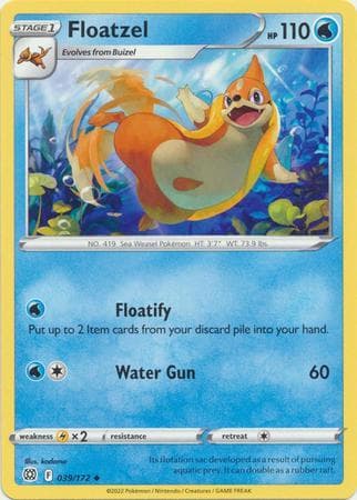 Carta Floatzel (39/172) do set Astros Cintilantes — Pokémon TCG | Bynx