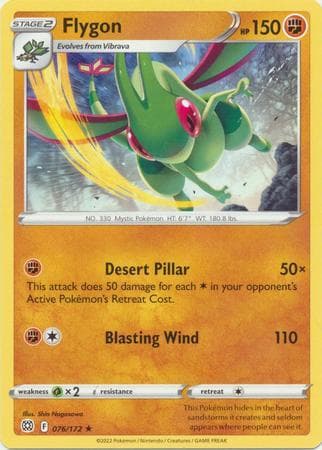 Carta Flygon (76/172) do set Astros Cintilantes — Pokémon TCG | Bynx