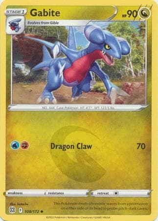 Carta Gabite (108/172) do set Astros Cintilantes — Pokémon TCG | Bynx