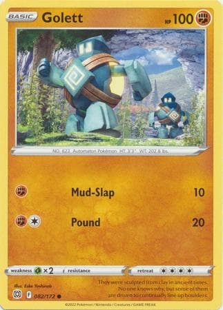 Carta Golett (82/172) do set Astros Cintilantes — Pokémon TCG | Bynx